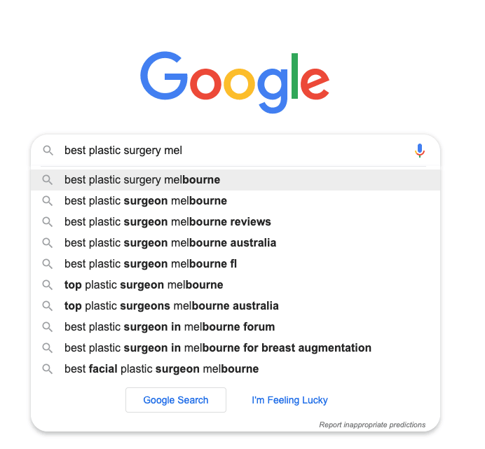 Plastic Surgeons SEO on Search Result Page Plastic Surgeons SEO on Search Result Page